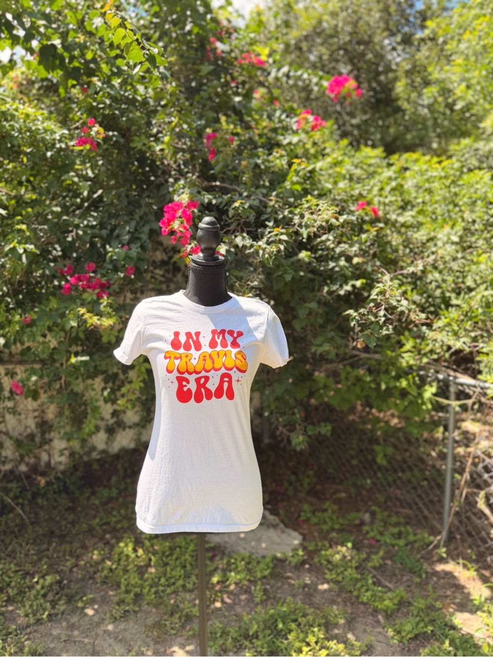 Travis Kelce 'In My Travis Era' Graphic Tee Size XS Kansas City Chiefs NFL